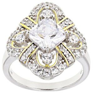 Bella Luce ® 3.98ctw Diamond Sim SS & 18K Gold